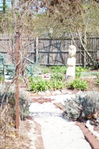 The entrance to the Secret Garden today.  There's not much happening yet, but good things come to those who...